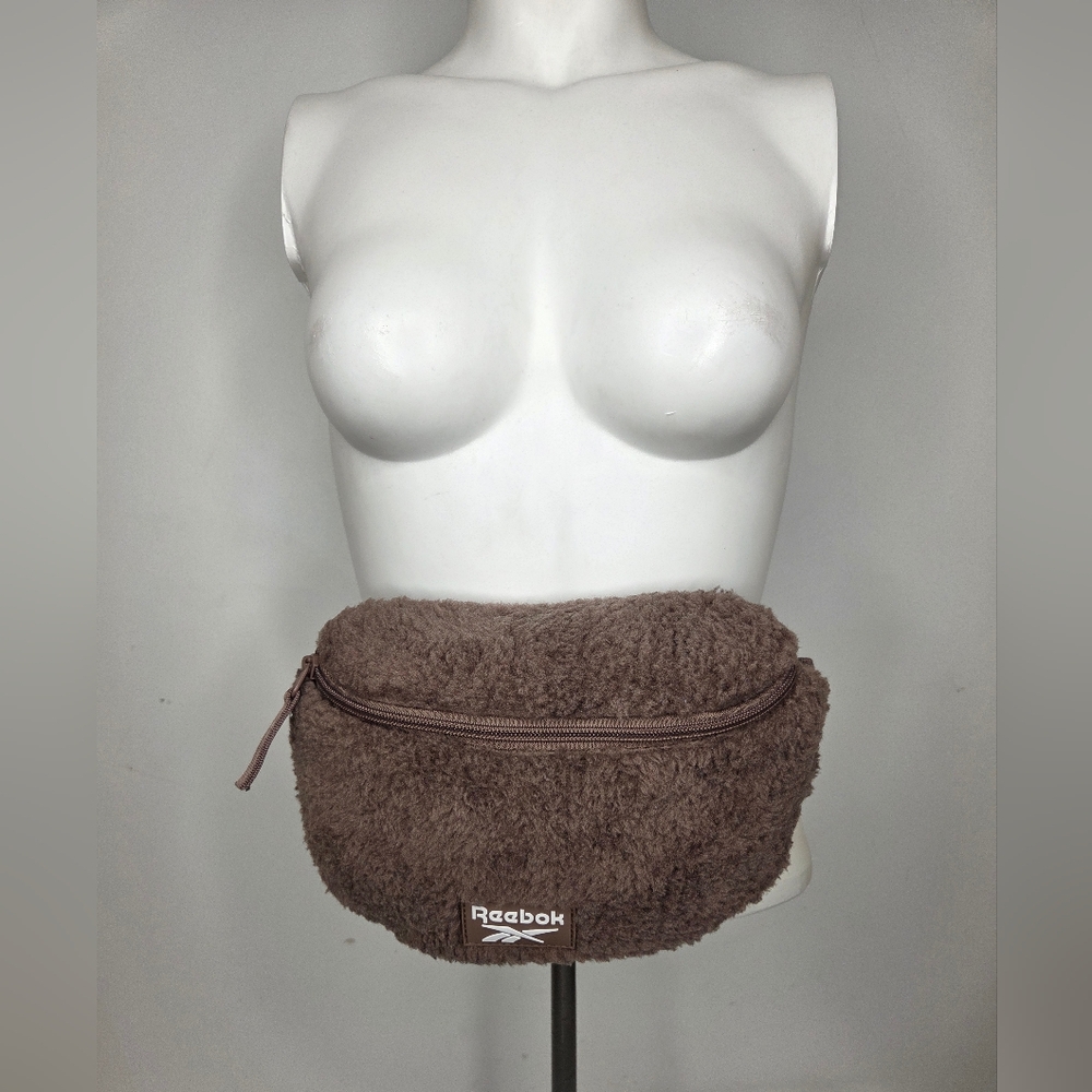 Reebok OS Brown Fleece Belt Bag / Fanny Pack - Picture 3 of 13